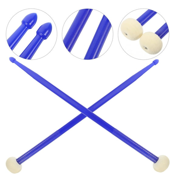 SWETRACE Practice Drumstick Dark Blue 1 Pair 16.5x1.4x1.4in