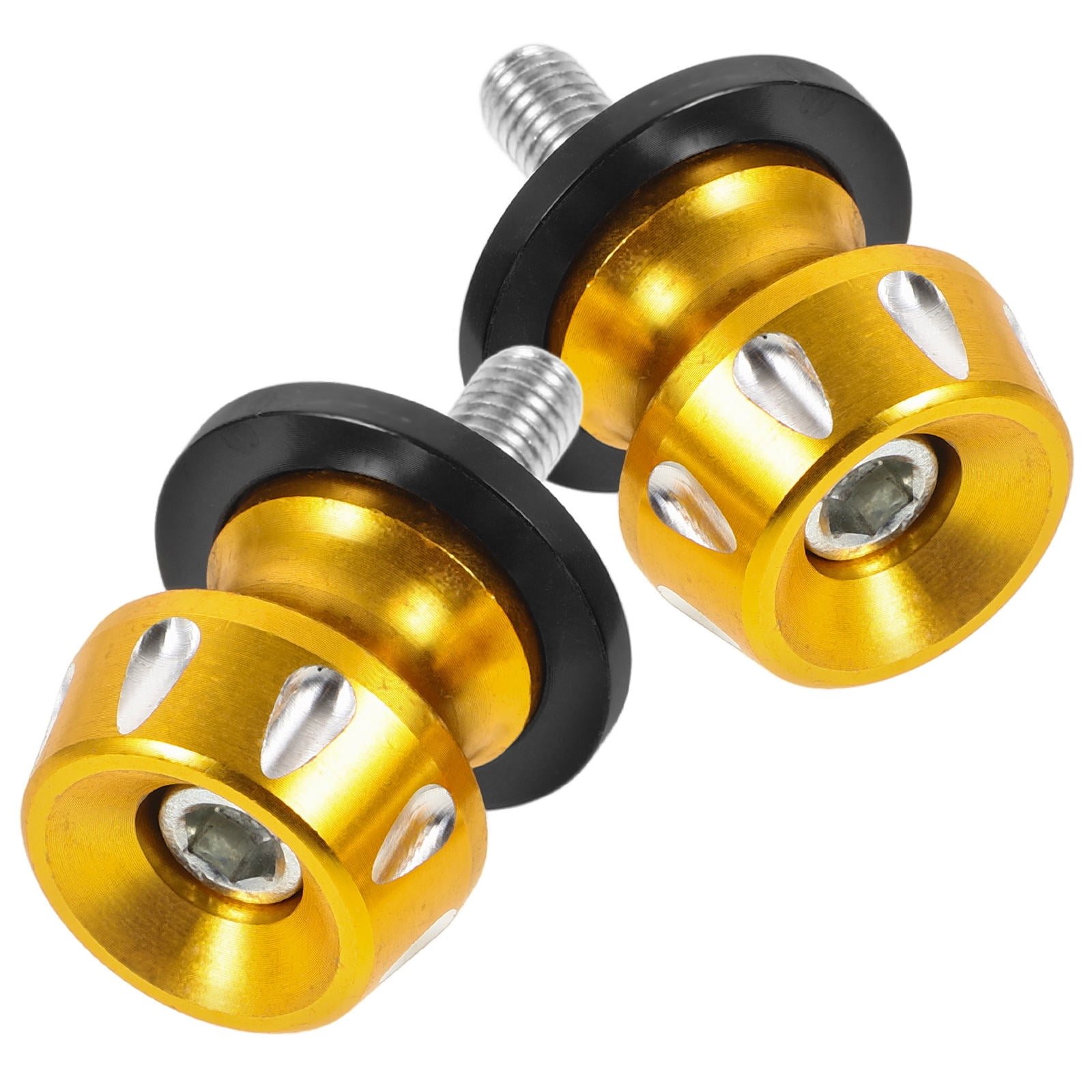 Masteelf 1 Pair Motorcycle 8mm Arm Spools Sliders Aluminum Alloy Swing Arms Stand Screw