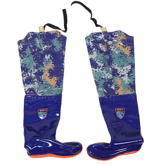 Masteelf 1 Pair Non- PVC Wading Trousers High Rain Boots Outdoor Fishing Waders Size 44