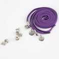 thumbnail image 1 of Masteelf 1 Pair Purple Elastic Shoelaces for Women Anti-Trip Temperature Resistant Flat 37.4in x 0.3in, 1 of 8