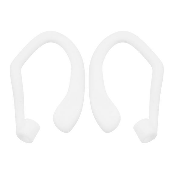 HEATSHAKING ear bud holders for ears Ear Hooks Silicone White for Earbuds Accessories 1 Pair