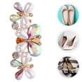 thumbnail image 1 of Masteelf 1 Pair Rhinestone Shoe Clips For Dress Shoes Detachable Shoe Decorations With Rhinestones And Pearls Shining Shoes Decorations Jewelry Shoe Clips, 1 of 8