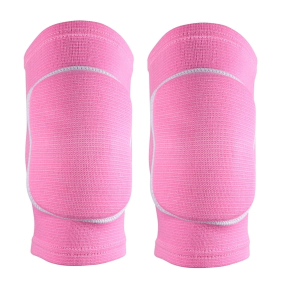 Masteelf 1 Pair Sports Brace Protective Elastic Pads Breathable Warm Protector Sleeve for Outdoor Basketball Climbing (Size S, Pink)
