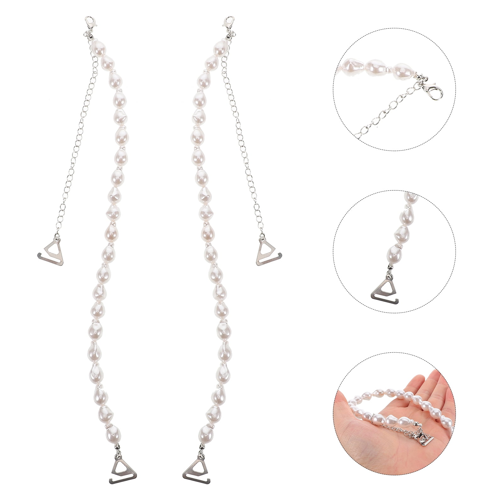 Masteelf 1 Pair of Women Bra Chain Straps Decorative Bra Strap ...