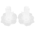 thumbnail image 1 of Masteelf 1 Pair Women Mesh Gloves Tea Party Gloves for Women Wedding Short White Dress Glove for Bridal Costume, 1 of 8