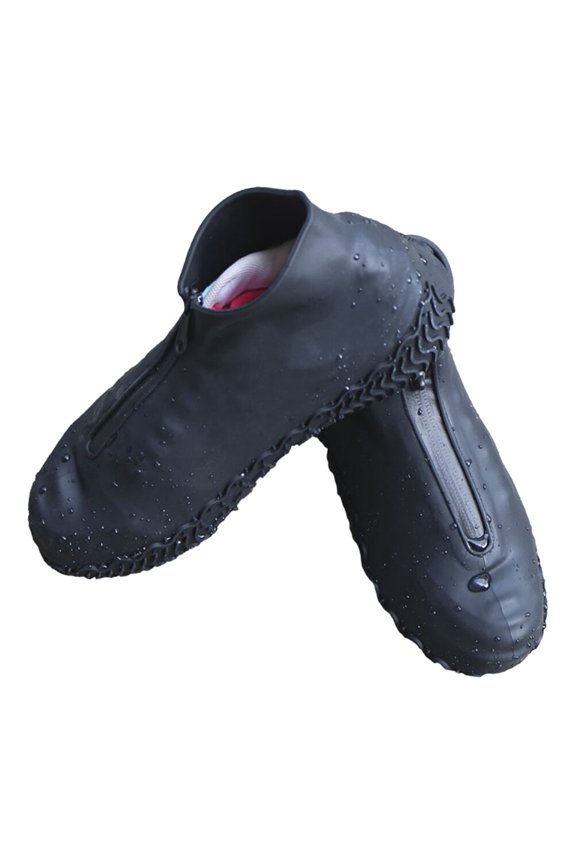 XL Reusable Silicone Shoe Covers, 1 Pair Anti- Overshoes and Rain Boot Protectors
