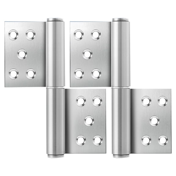 KALLORY 1 Pair Stainless Steel Flag Shaped Heavy Duty Hinges for Home Use and Hardware