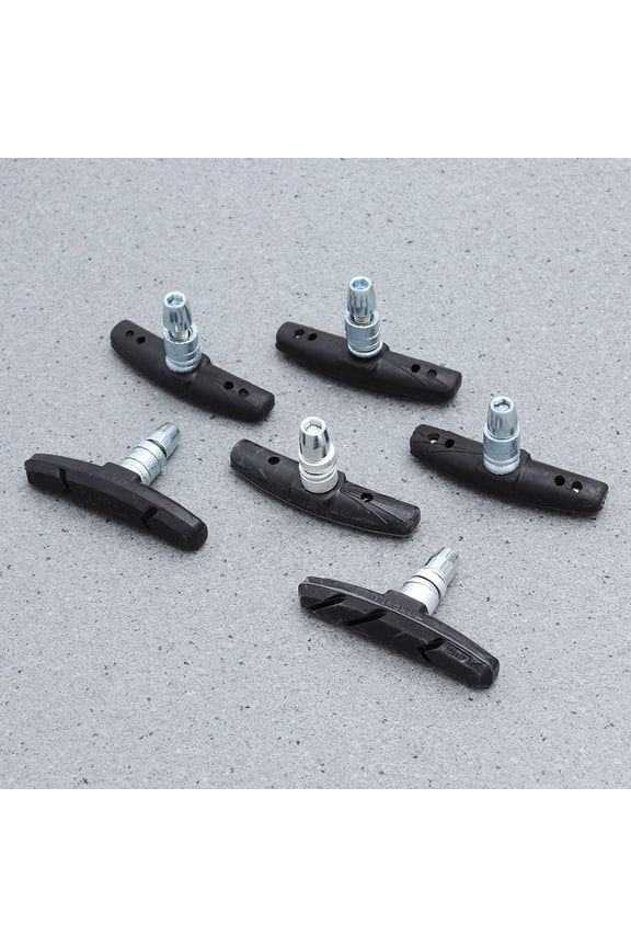 1 Pairs of Mountain Road Cycling Bike Pads Braking Shoes Blocks Cycling Accessories for System (Black)