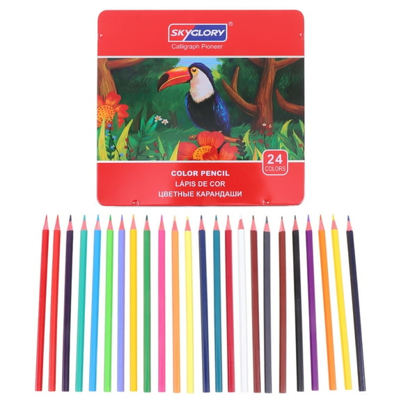 OFFIGAM Drawing Pencils Set Assorted Colors Wooden for Sketching and Art