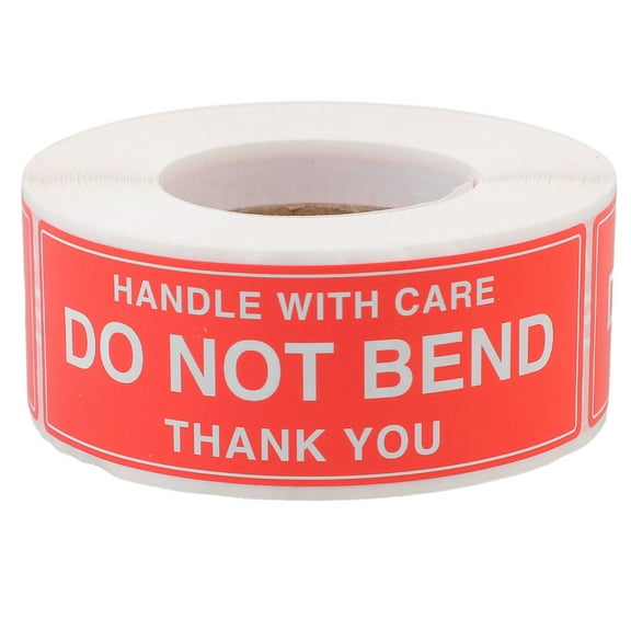 Masteelf 1 Roll Do Not Bend Adhesive Caution Up Do Not Bend Stickers Labels for Shipping