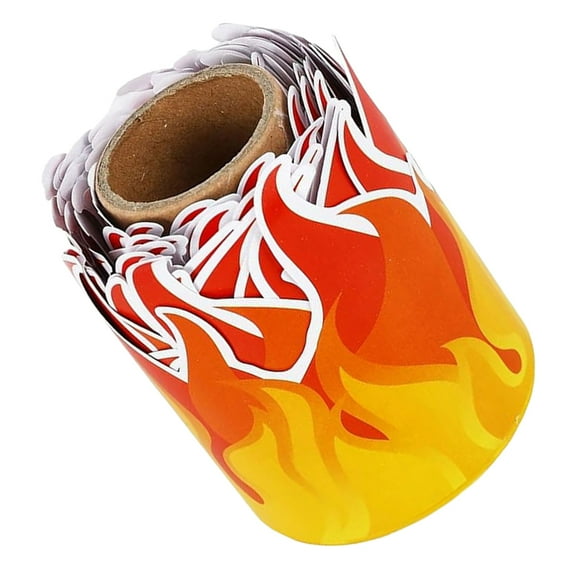 Masteelf 1 Roll Flame Decorative Border Sticker Roll For Bulletin Board Trim Chalkboard Theme Classroom Wall Decal For School