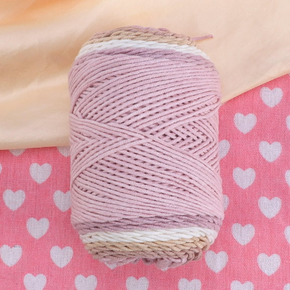 Masteelf 1 Roll Knitting Woolen Yarn Rainbow Colorful Crochet DIY Woolen Yarn for Hat Sweater (NO.17 Clove)