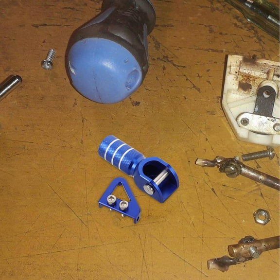 Masteelf 1 Set Brake Pedal Kit Aluminum Alloy Rear Brake Pedal and Gear Shifter Lever Tip Motorbike Shift Lever Toe Peg and Dirt Bike Step Plate