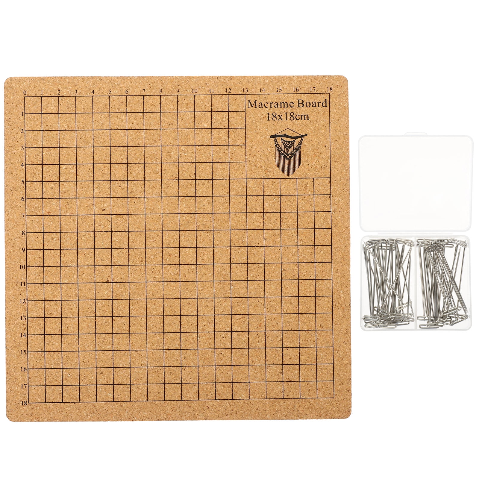 Masteelf 1 Set Cork Board Macrame Board Knotting Craft Board for