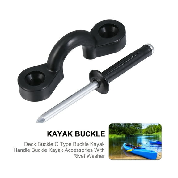 SWETRACE 1 Set -Glide Slide Buckle for Kayak Fishing Accessories Durable Plastic and Stainless Steel