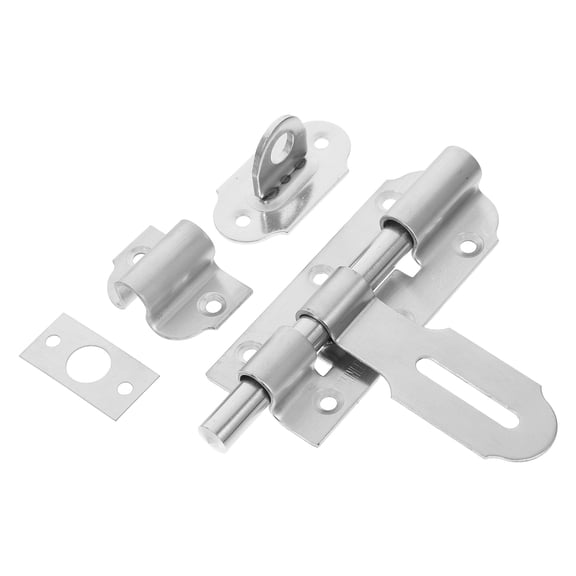 Masteelf 1 Set Door Barrel Bolt Lock Stainless Steel Slide Latch Safety Door Lock Heavy Duty Sliding Door Lock Latch Thickened Door Latch Hardware For Yard Barn Shed Fence