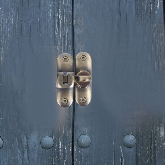 KALLORY 1 Set Zinc Alloy Barn Door Lock Latch Durable Design for Bathrooms