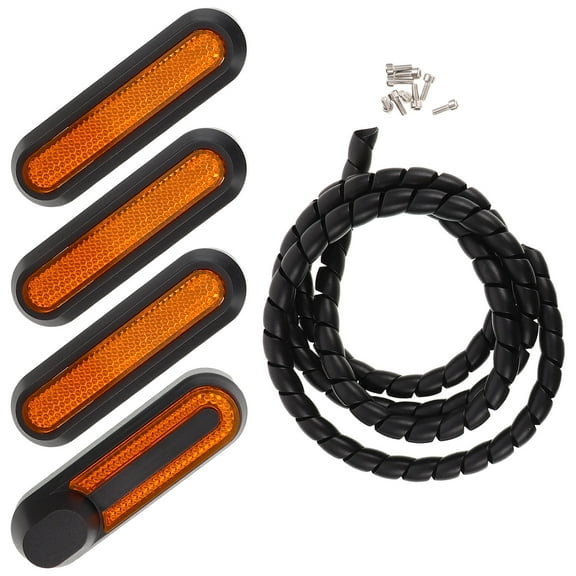 Masteelf 1 Set Of Electric Scooter Side Decorative Cover With Reflective Strips And Screws Scooter Accessories Scooter Parts Mobility Scooter Accessories Scooter Rear Cover