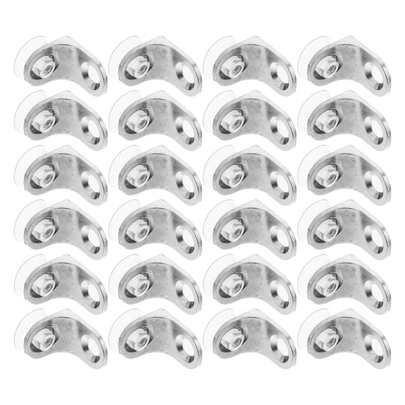 Masteelf Glass Shelf Support Pegs Set with Cups, Wall Mounted Corner Braces, Glass Shelf Holders and Brackets