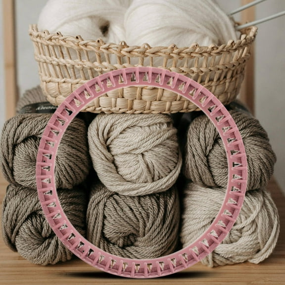 Masteelf 1 Set Hand Operated Knitting 48 Needle Replacement Parts Circular Knitting Loom Repair Plastic Needle Supplies