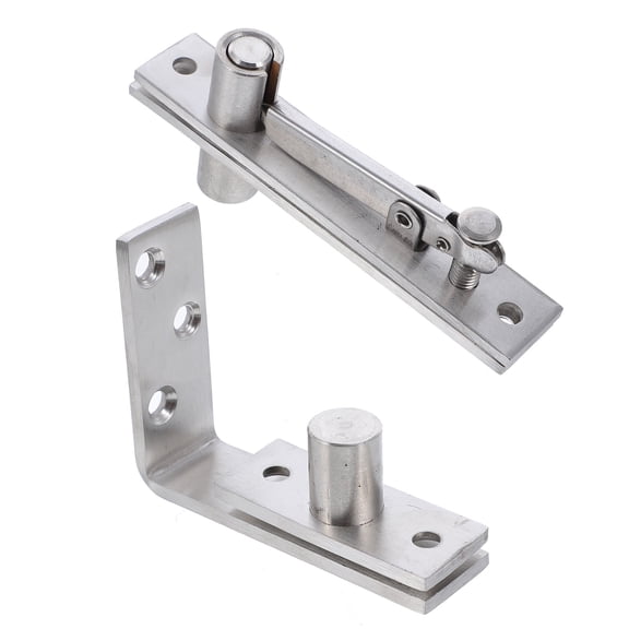 Masteelf 1 Set Hidden Door Pivot Hinge Heavy Duty Stainless Steel Hinges for Wood Door
