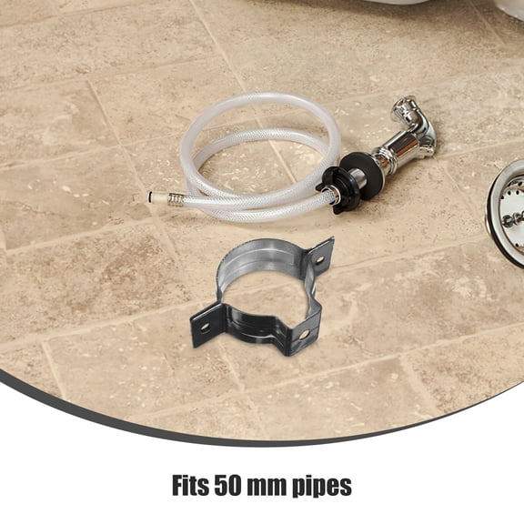Masteelf 1 Set Metal Rigid Pipe Strap Aluminum Alloy Cable U Bracket Clamp Hanger Tube Strap Tension Clips Water Pipe Clamp Plastic Tube Positioner Accessories