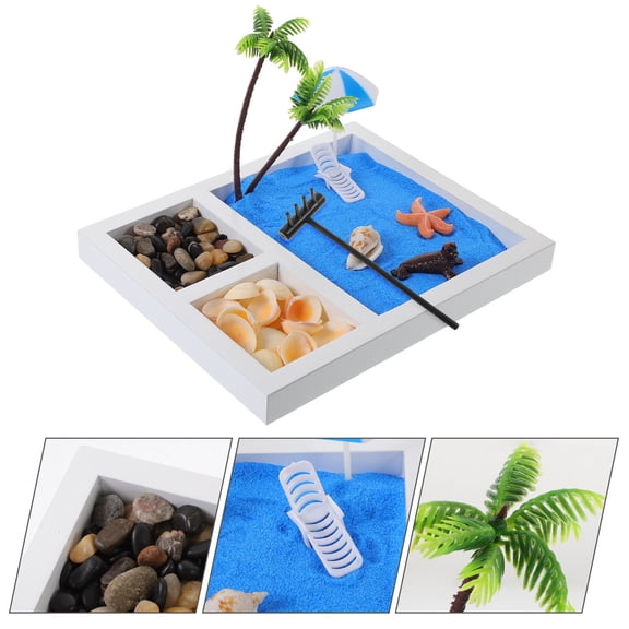 Masteelf 1 Set Micro Sand Beach Table Decoration Sand Table Ornament Landscape Model