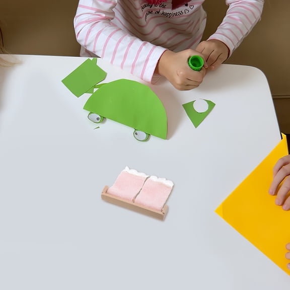 Masteelf Miniature Dollhouse Bathroom Towel Rack Set - Dollhouse Accessories for Playhouse Decor and Collectible Display, 1 Set