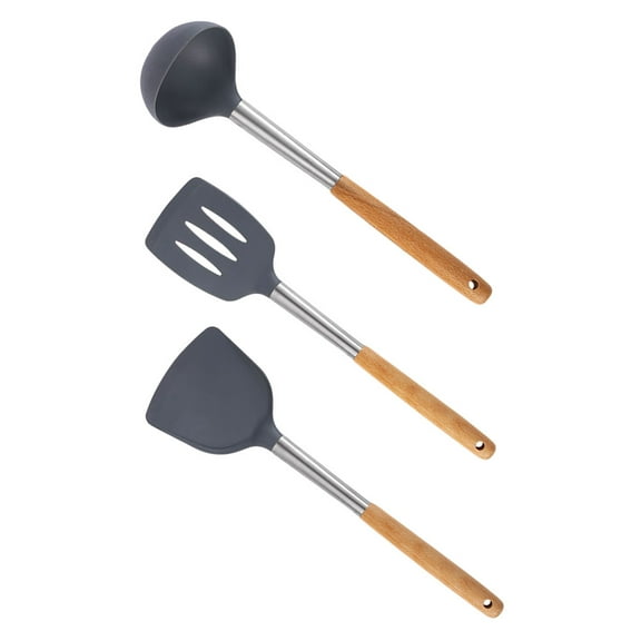 OFFIGAM Home Kitchenware Cooking Tools Set Grey 1 Set 13.9x3.9x0.8in Nylon