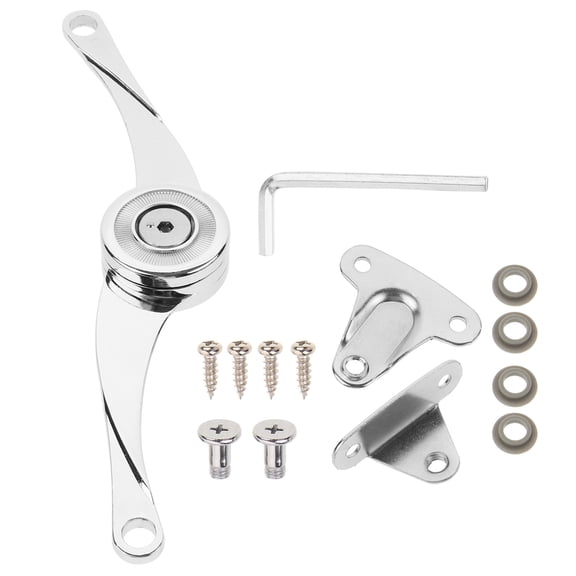 Masteelf 1 Set Metal Furniture Support Rods and Hinges for Cabinet Doors and Shelves