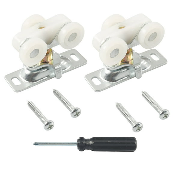Masteelf 1 Set RV Door Glide Roller Camper Door Pulley System Sliding Door Track Hardware RV Door Pulley Replacement for Motorhome Sliding Door Mechanism