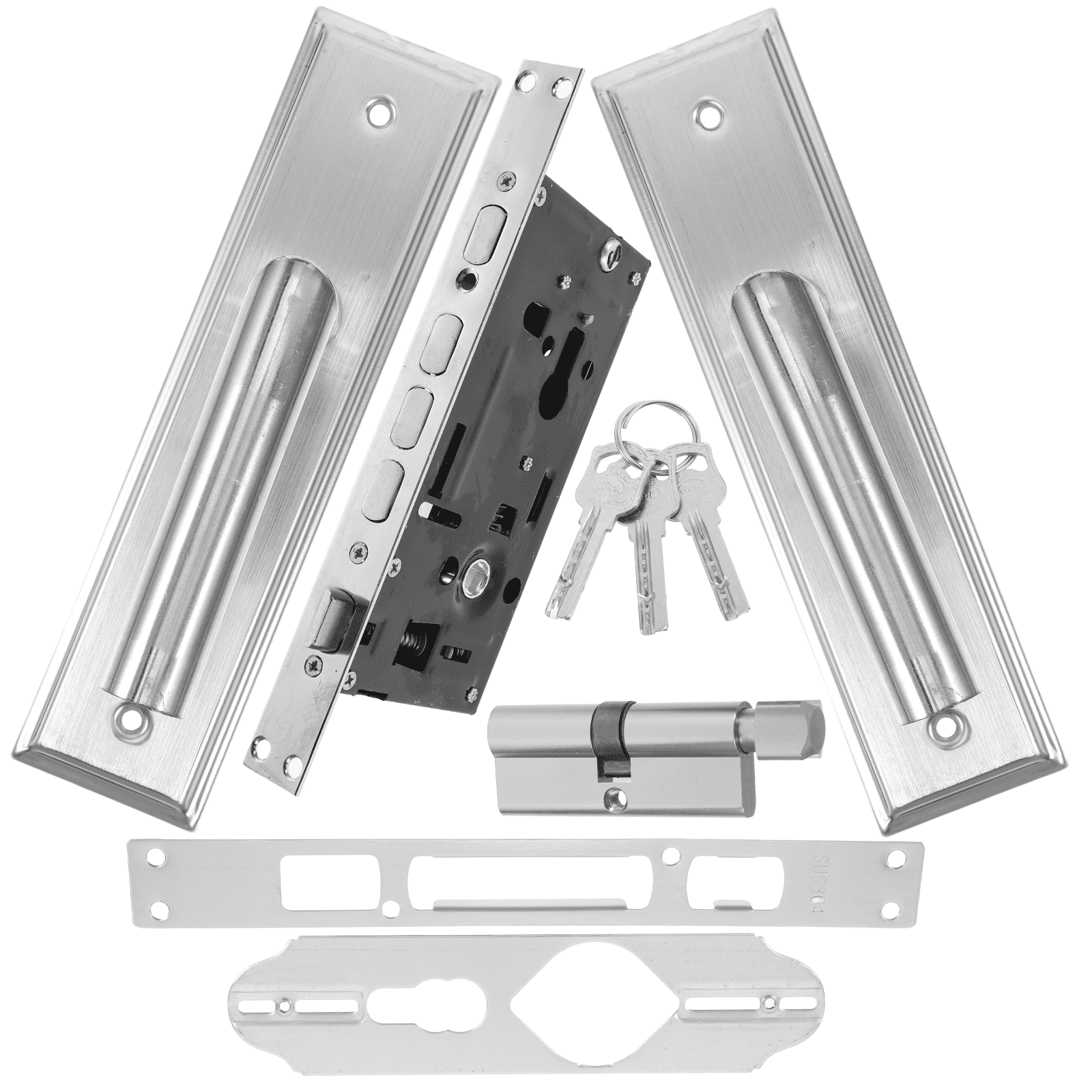 Masteelf 1 Set Room Door Replacement Lock Door Handle Lock Room Door ...