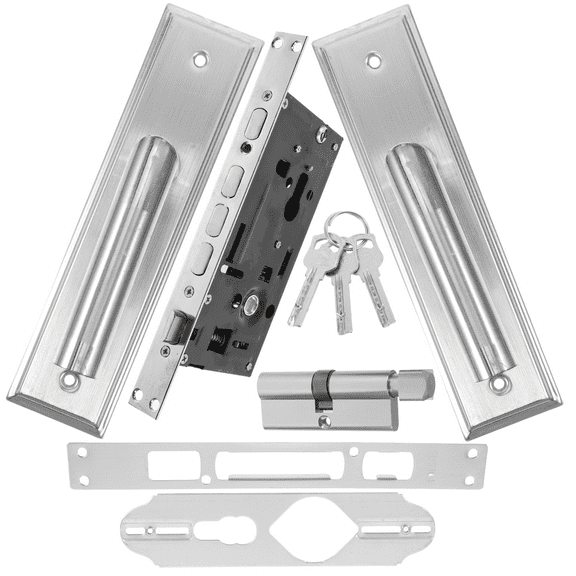 Masteelf 1 Set Room Door Replacement Lock Door Handle Lock Room Door Replacement Lock Handle Interior Door Supplies Door Handle With Lock Inside Door Lock Handle