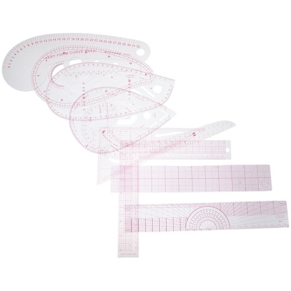 Masteelf 1 Set Stitching Ruler French Curved Sewing Rulers For Quilting And Sewing Curved Ruler For Pattern Making Plastic Tailor Ruler Curve Ruler For Sewing Clothing Patchwork Ruler