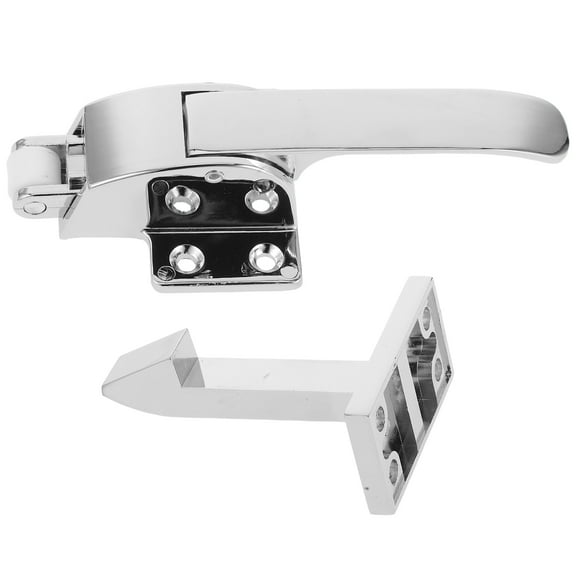 Masteelf 1 Set Walk In Cooler Door Handle Cooler Door Closer Latch Kit Freezer Doors Handle Coolers Radial Latch Offset Metal Interior Release Handle
