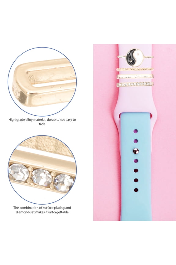 1 Set Watchband Watch Strap Charms Shiny Watch Charms Watch Band Decoration