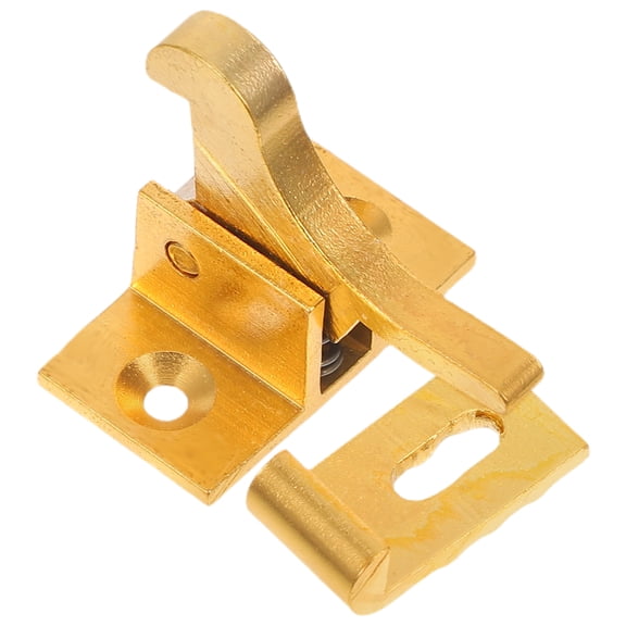 Masteelf 1 Set Of Window Catch Part Retro Style Window Security Lock Cabinet Latch Accessory Brass Elbow Latch Window Security Buckle Retro Window Exposed Buckle