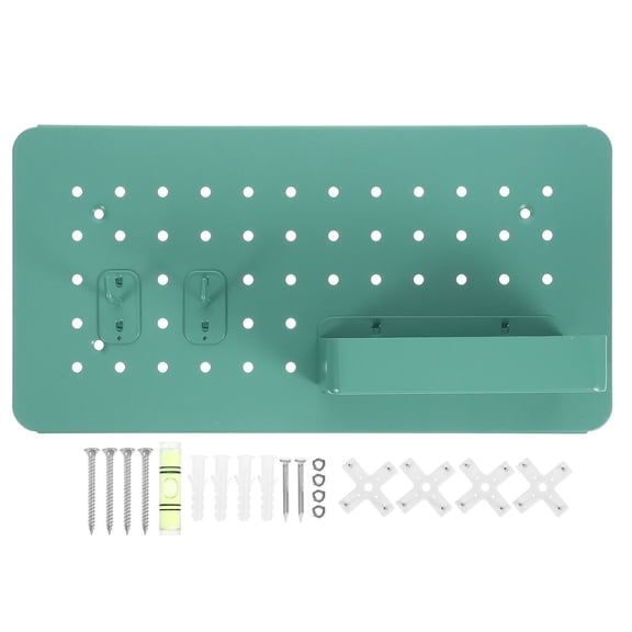 Masteelf 1 Set of Pegboard Combination Kit Metal Pegboard Wall Mount Organizer with Hooks