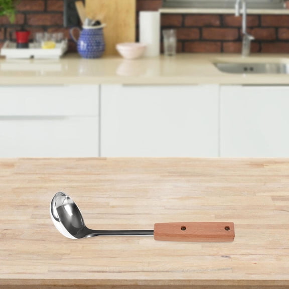 Masteelf Wooden Handle Replacement Set for Pot Spatula Pan Scraper Kitchen Utensils and Easy to Use