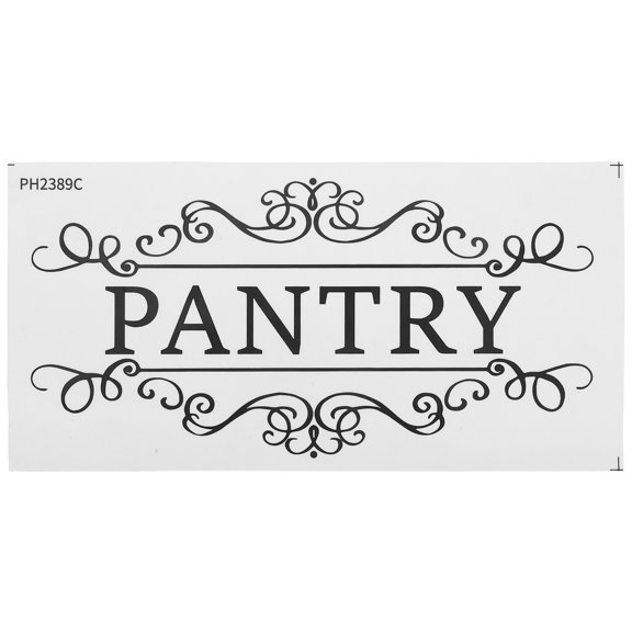 Masteelf 1 Sheet Waterproof Pantry Door Sticker Pvc Material Pantry Sign For Home Commercial Use Sign For Storage Room Kitchen Decor