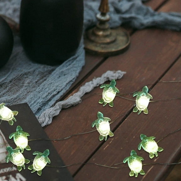 Masteelf 1 String of Ocean Themed Party String Light Decorative Light String Decorative String Lamp Sea Turtle String Lights Decoration Indoor Outdoor Decor