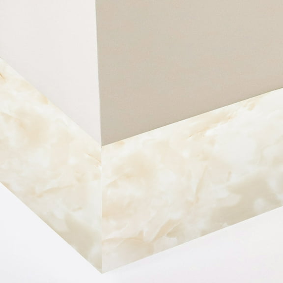 Masteelf 1 roll of Peel and Stick Wall Border Marble Wallpaper Trim for Bathroom Self-Adhesive Wall Corner Molding Trim Flexible Decorative Border Stickers