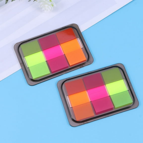 Masteelf 10 Packs Neon Page Markers Colored Tabs Flags Sticky Memo Notes for Page Marker