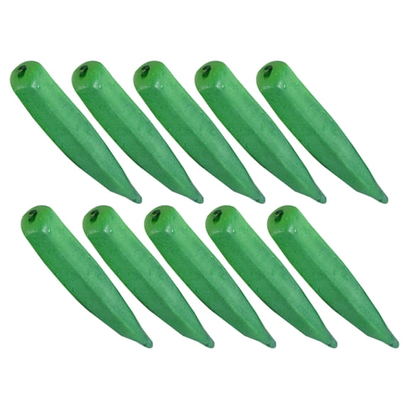 Masteelf  10 Pcs Artificial Vegetable Kitchen Decoration Greenery Okra