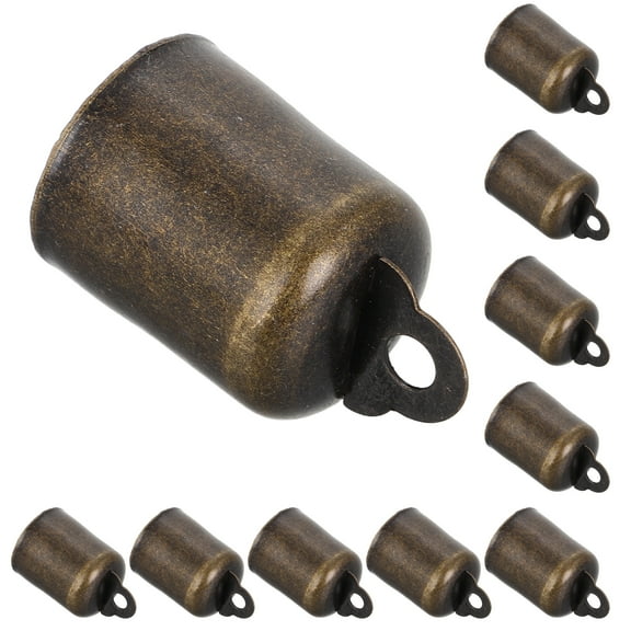 Masteelf 10pcs Small Farm Bells Rustic Hanging Cow Bells Vintage Metal Decor for Home DIY Projects Crafts