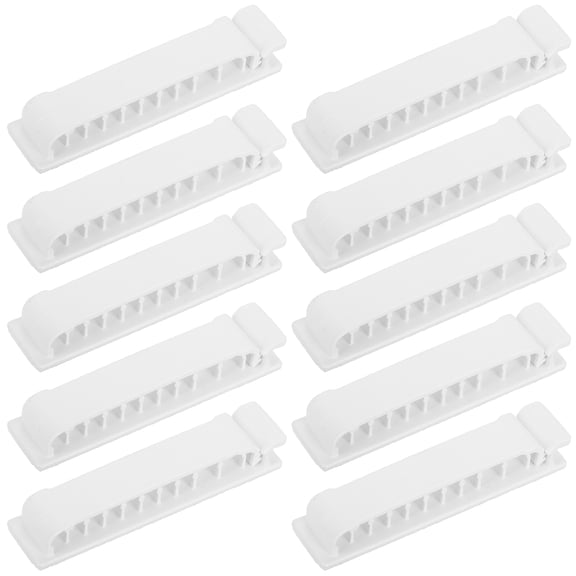 Masteelf  10 Pcs Cable Management Cord Holder Filter Mesh Washing Machine Bag The Wire White