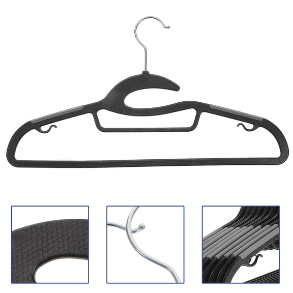 Masteelf  10 Pcs Closet Non-slip Hanger Shirt Hangers Space-saving Travel