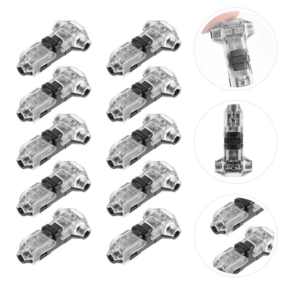 Masteelf 10 Pcs Connectors Wiring Split Wire Easy Installation Efficient