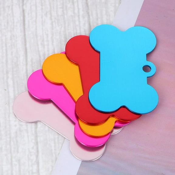 Masteelf  10 Pcs Dog Tags for Small Dogs Shaped Pet ID Bone