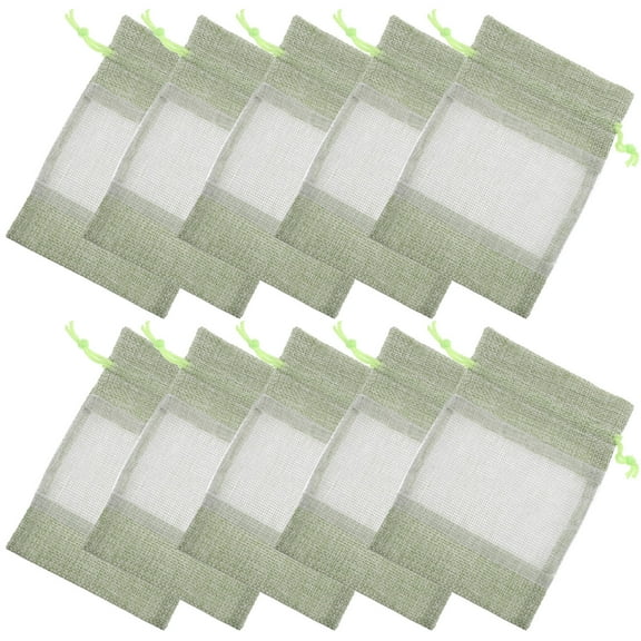 Masteelf 10 Pcs Drawstring Bags Organizer Storage Small Mesh